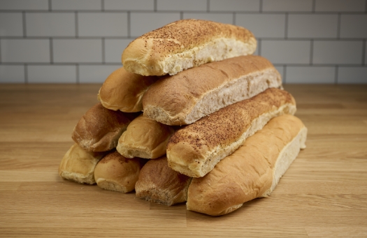bread stacked up